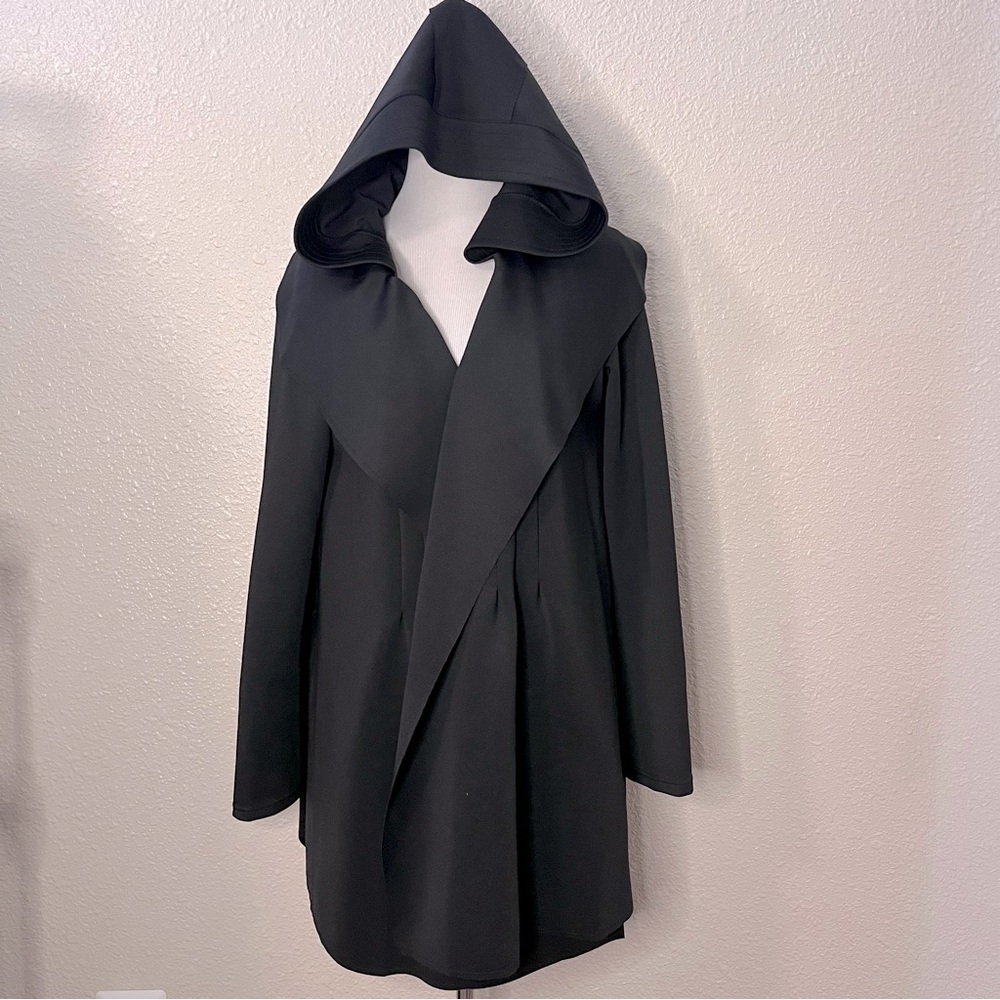 Tebie Asian Women’s Trench Coat Style Hoodie Long Sleeve Light Weight Jacket